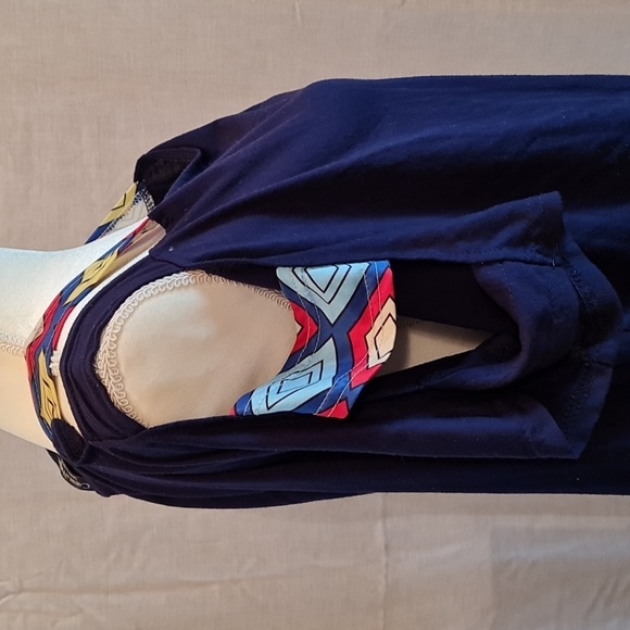 5/$15 Cute top by CouerdeVague, Sz L 65/35  Cotton/Polyester EUC - Picture 2 of 6